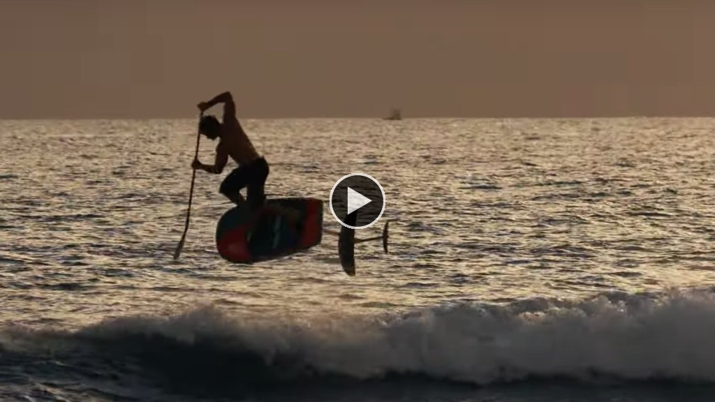Sup Foil Surfing Sunset With Zane Schweitzer At Guardrails In Lahaina Free Wings Foils Sup 2431